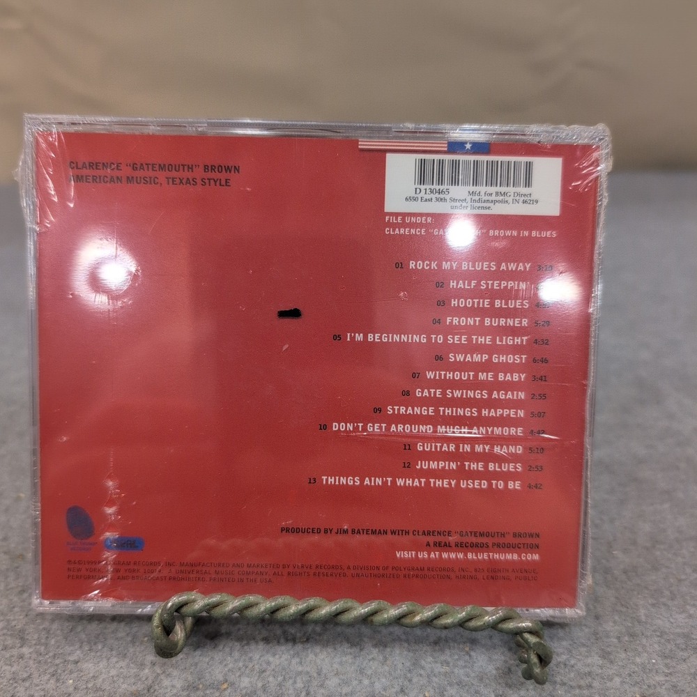 Clarence Gatemouth Brown American Music Texas Style CD 1999 Blue Thumb Records - Picture 2 of 2